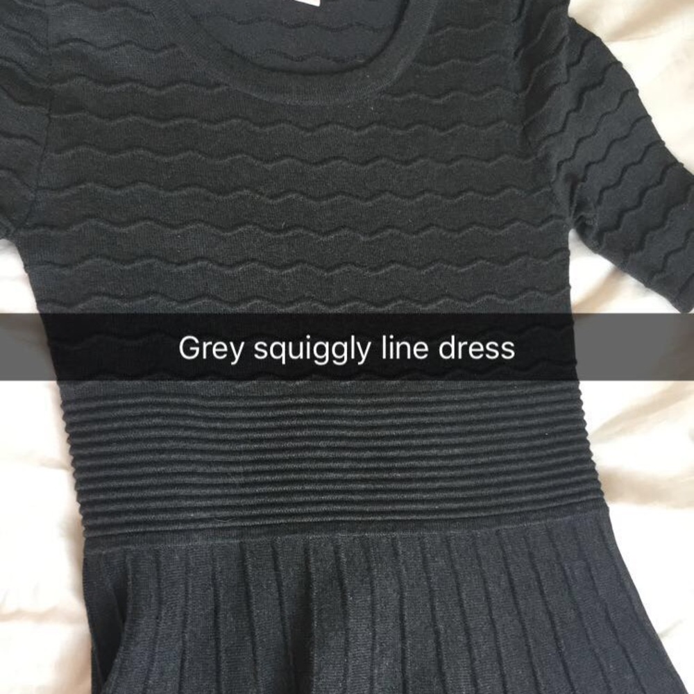 Grey line dress